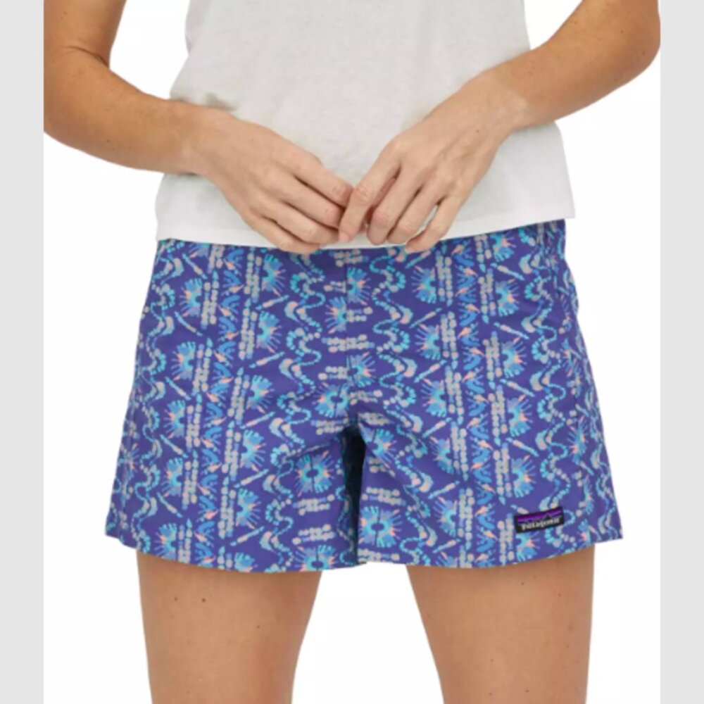 Patagonia Women's Baggies Shorts 5" Size M (Sunshine Dye Current Blue)